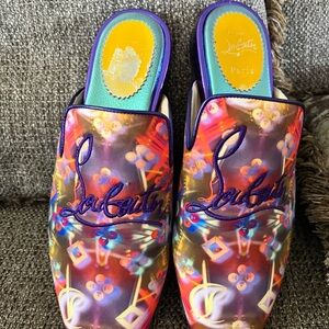 Christian Louboutin Vibrant Multicolor Mules